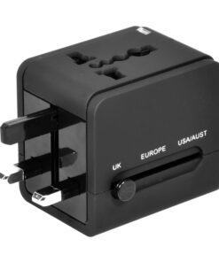 Port Connect Dual USB Port Universal Travel Adapter