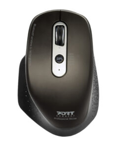 Port Connect Wireless Rechargeable Executive Bluetooth Mouse - Black