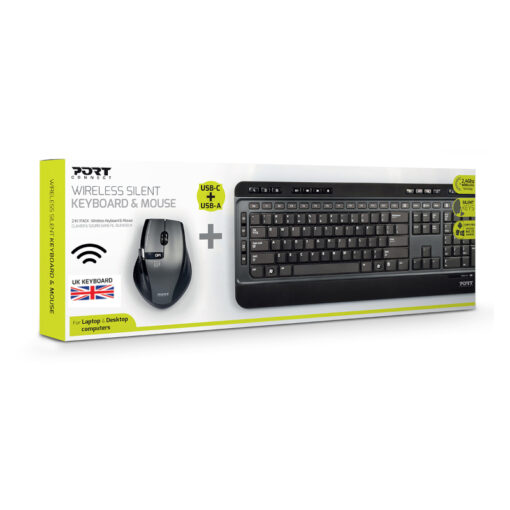 Port Wireless Keyboard and Mouse Combo