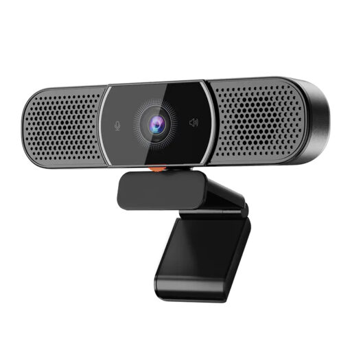 Ausdom AW616 2K PC Web Camera with Built in Speakers - Black