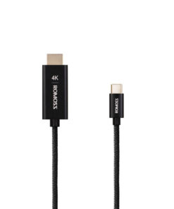 Romoss Type C to HDMI Cable - 2M - Nylon Black 4K