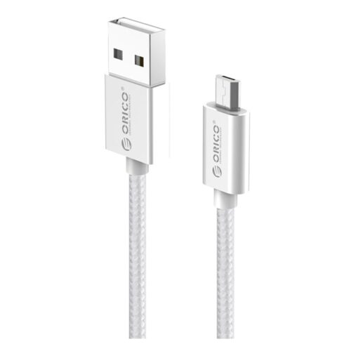 ORICO Micro USB Braided Charging Data 1m Cable Silver