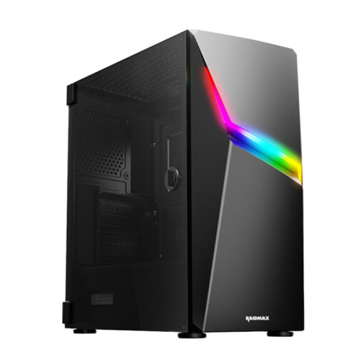 Raidmax F03 ATX | Micro-ATX | Mini-ITX ARGB Mid-Tower Gaming Chassis - Black