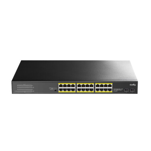 Cudy 24-Port BASE-T Gigabit|2-Port Gbe BASE-X SFP|PoE+ 200W Differential Mode 2KV