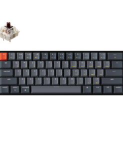 KeyChron K12 61 Key Hot-Swappable Mechanical Keyboard White LED Brown Switches