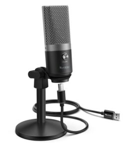 Fifine K670B Cardioid USB Condensor Microphone with Stand - Black