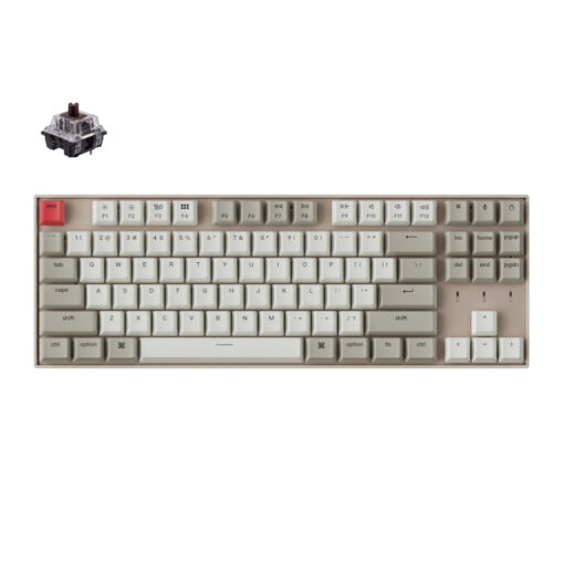 KeyChron K8 87 Key Gateron Mechanical Keyboard Non-Backlit Brown Switches