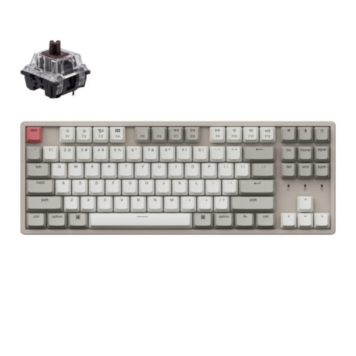 KeyChron K8 87 Key Keychron Aluminium Frame Mechanical Keyboard Non-Backlit Brown Switches