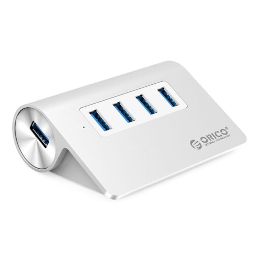 ORICO 4 Port USB3.0 HUB |4x USB3.0 | 32 Degree incline for comfort | Aluminium