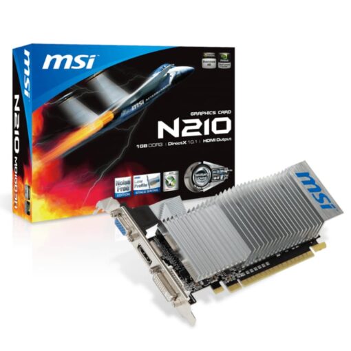 MSI Nvidia GeForce 210 N210-MD1G/D3 1GB GDDR3 64-BIT Graphics Card