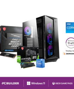 PCBuilder Intel i5 12400 SLIPSTREAM Windows 11 Gaming PC