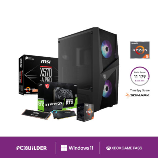 PCBuilder Ryzen 5 5600X SPECIALIST Windows 11 Gaming PC