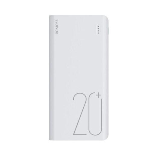 Romoss Sense6+ 20000mAh QC Type-C Power Bank - White