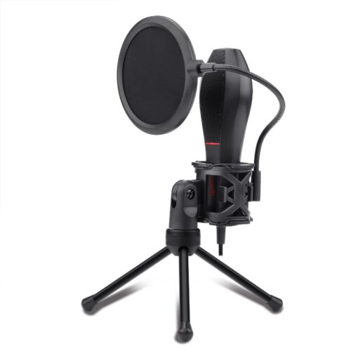 Redragon Omnidirect Gaming Mic and Tripod - Black