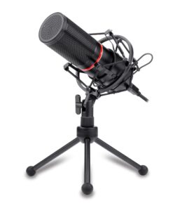 REDRAGON BLAZAR Cardioid USB Gaming Mic and Tripod - Black