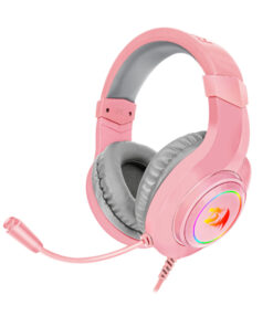 REDRAGON Over-Ear HYLAS Aux RGB Gaming Headset - Pink