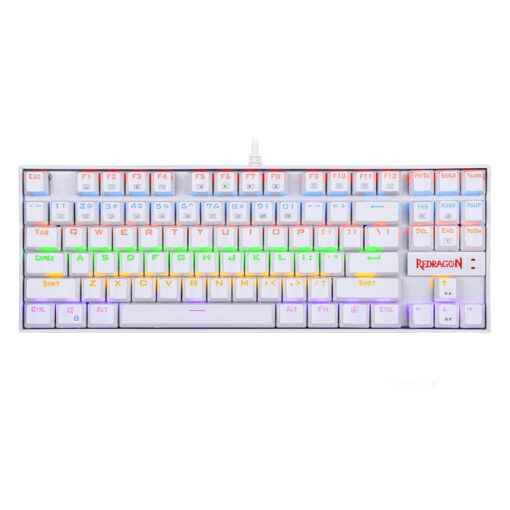 REDRAGON KUMARA Mechanical 87 Key|RGB Backlit Gaming Keyboard - White