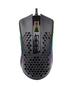 REDRAGON STORM 12400DPI 7 Buttons|Ergonomic Design|P3327 Optical Sensor|Lightweight Body|RGB Backlit gaming Mouse - Black