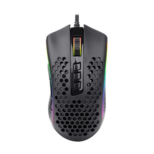 REDRAGON STORM ELITE 32000DPI 7 Button|Lightweight Body|Ergonomic Design|RGB Backlit Wired Gaming Mouse - Black