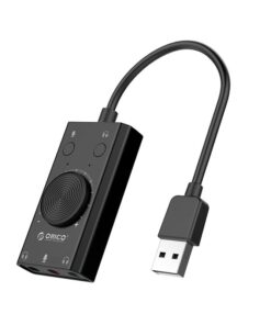 ORICO SC2 USB to 3.5mm Dual headphone External Sound Card with Volume Control