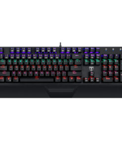 T-Dagger Destroyer 104 Key|Wrist Guard|Rainbow Backlit Gaming Mechanical Keyboard - Black