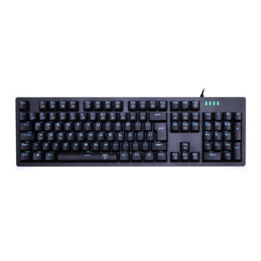 T-Dagger Bermuda Blue-Ice LED Backlit|150cm Cable|104 Key|Mechanical Keyboard - Black