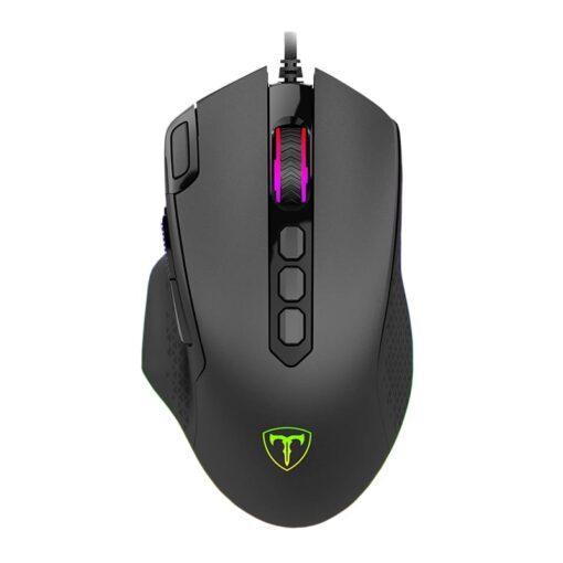 T-Dagger Battle 8000DPI 10 Button|180cm Cable|RGB Backlit Gaming Mouse - Black