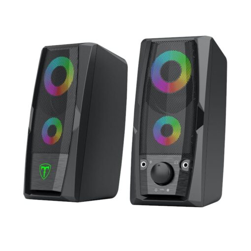 T-Dagger T-TGS550 2 x 3W|3.5mm|USB|RGB Speakers - Black