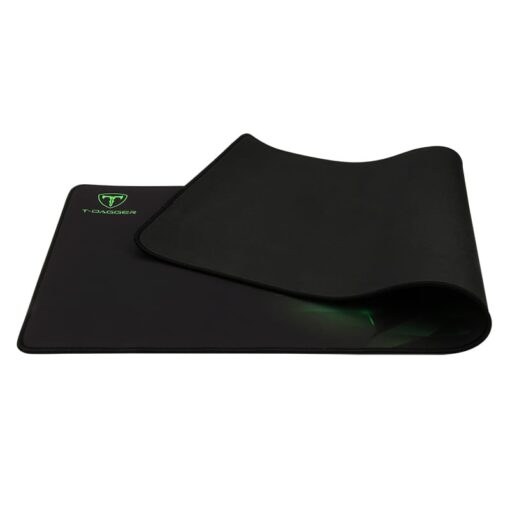 T-Dagger Geometry Large Size 780mm x 300mm x 3mm|Speed Design|Printed Gaming Mouse Pad Black and Green