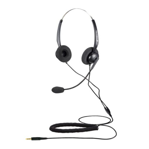 Calltel T800 Stereo-Ear Headset - Noise-Cancelling Mic - Single 3.5mm Jack