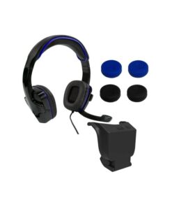 Sparkfox PlayStation 4 Headset|High-Capacity Battery|3m Braided Cable|Thumb Grip Core Gamer Combo