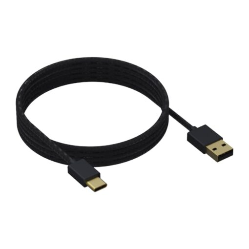 Sparkfox Xbox Series X Braided USB-A to Type-C Charge and Play Cable - Black