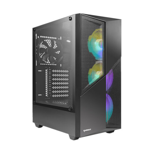 Raidmax X627TBF ATX|Micro-ATX|ITX ARGB Mid-Tower Gaming Chassis - Black