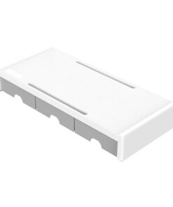 ORICO 7.4cm Desktop Monitor Stand with Drawers - White