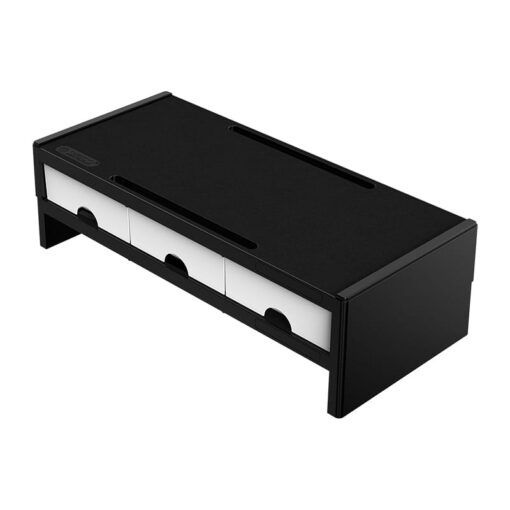 ORICO 14cm Desktop Monitor Stand with Drawers - Black