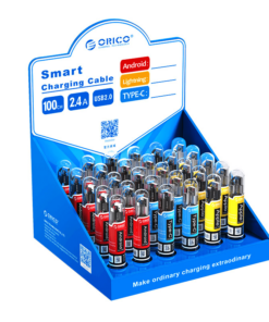 ORICO Smart Charging Cable Box | 10 x MicroUSB|10 x Lightning/8Pin | 10 Type-C | POS Retail Box