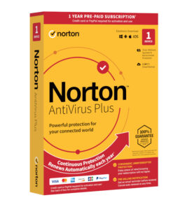 Norton Antivirus Plus 2GB 1 User Device 12 Months