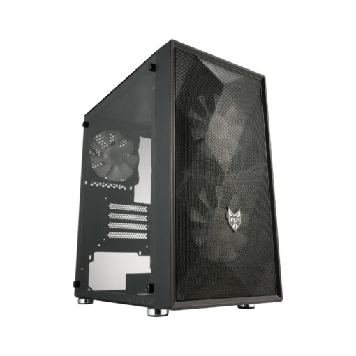 FSP CST130 Basic Micro-ATX Gaming Chassis Acrylic side panel - Black