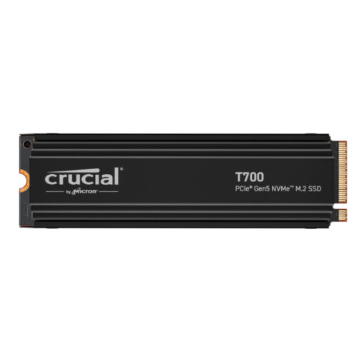 Crucial T700 1TB M.2 NVMe Gen5 with Heatsink NAND SSD