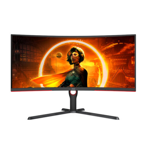 AOC Monitor G3 34inch Curved WQHD 3440x1440 165hz 1 ms | HDMI | DP | HAS | FreeSync