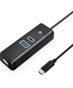 ORICO 3 Port Type-C Hub | 1x USB 3.0 | 1x Type-C | 1x RJ45 Gigabit Ethernet | 50cm