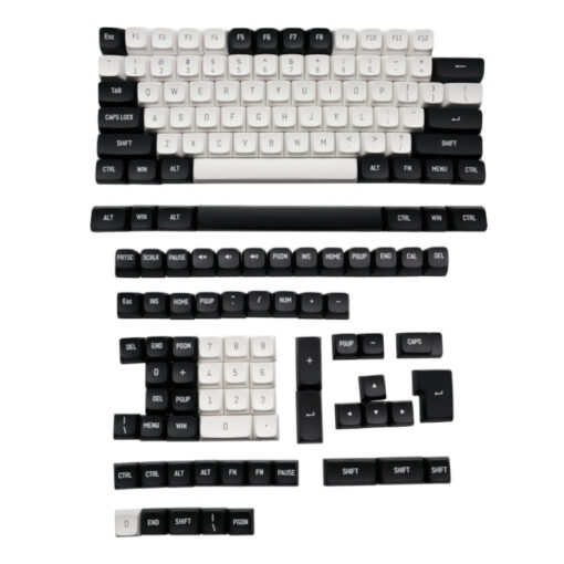 REDRAGON KeyCaps Black and White PBT 150Key set