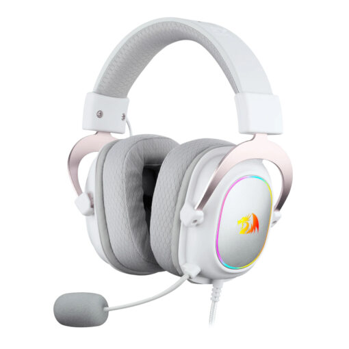 REDRAGON OVER-EAR ZEUS-X WIRED RGB HEADSET - WHITE