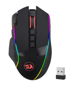 REDRAGON Enlightment 19000DPI RGB Wireless Gaming Mouse - Black