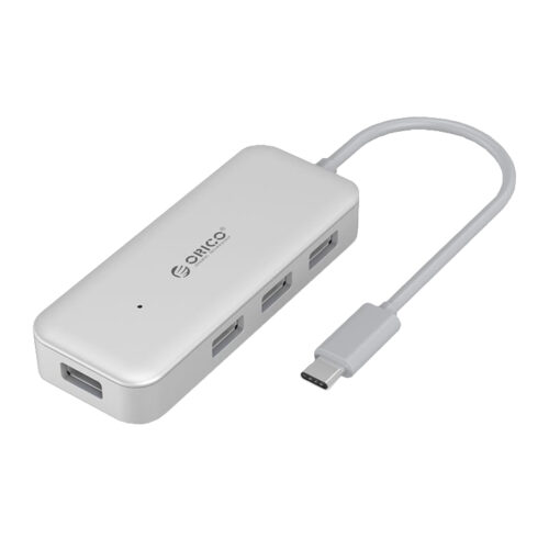 ORICO 4 Port USB-C to 4xUSB3.0 Hub - Silver